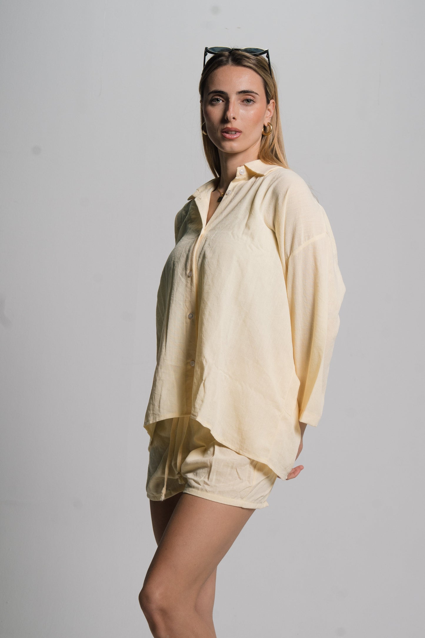 Linen Drawstring Shorts