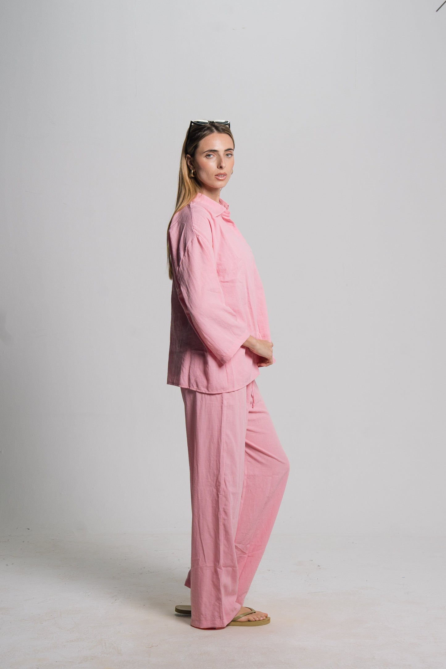 Linen Drawstring Pants