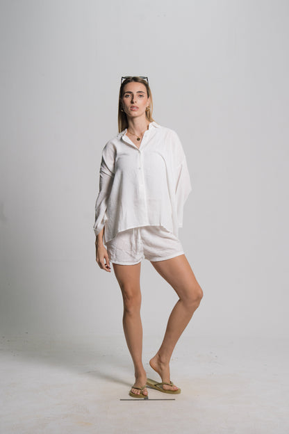 Linen Drawstring Shorts