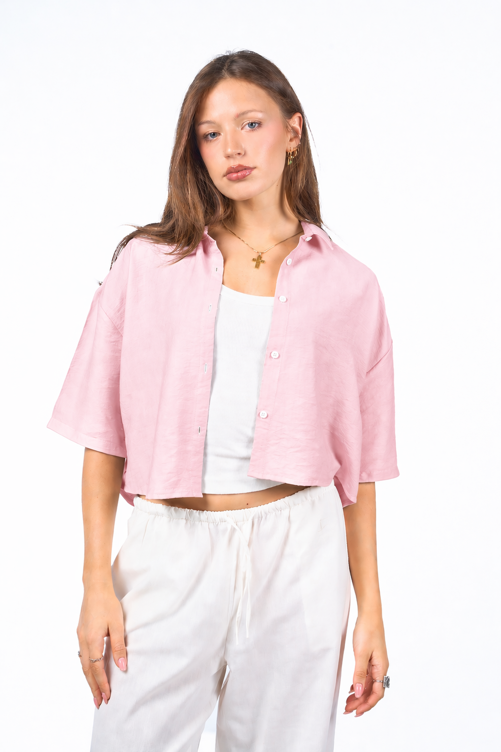 Short Sleeves Linen Shirt