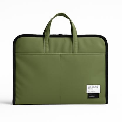 ORA Attache Laptop Bag-olive