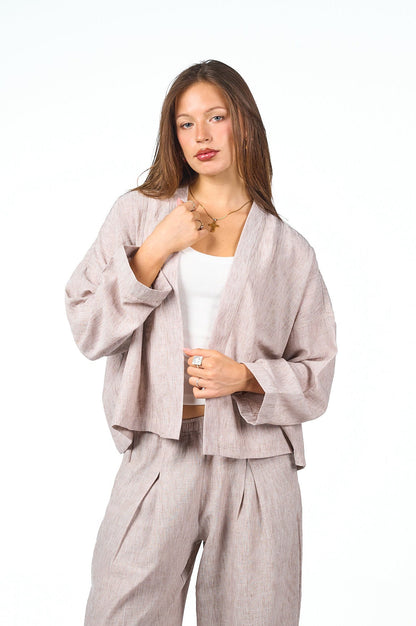 Washed Linen Cardigan