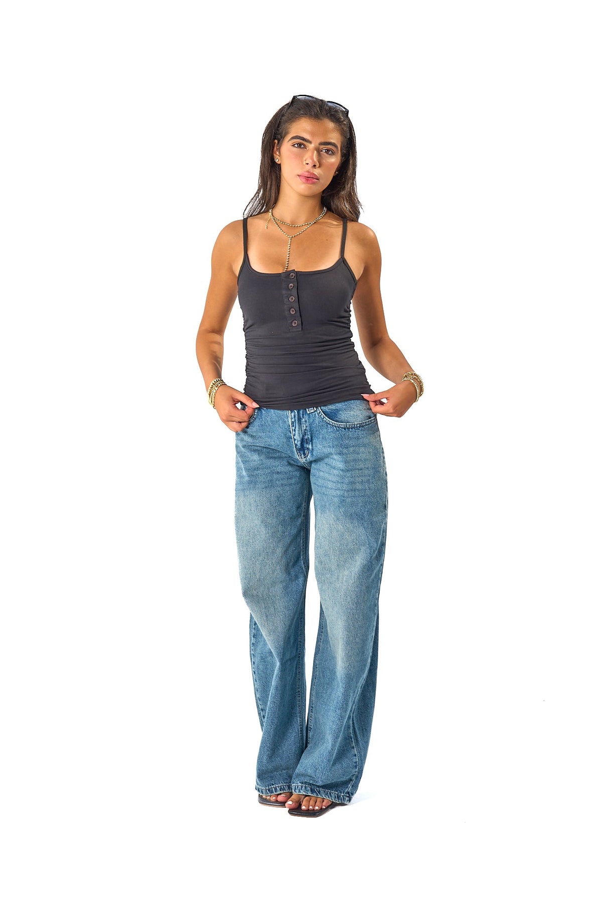 Low waist baggy jeans