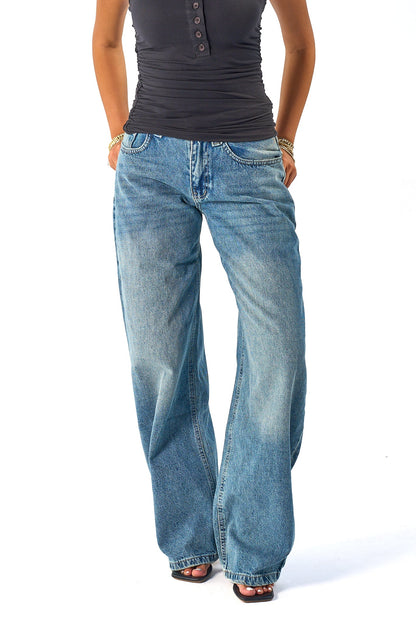 Low waist baggy jeans