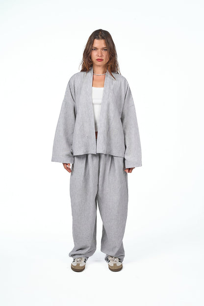Washed Linen Cardigan