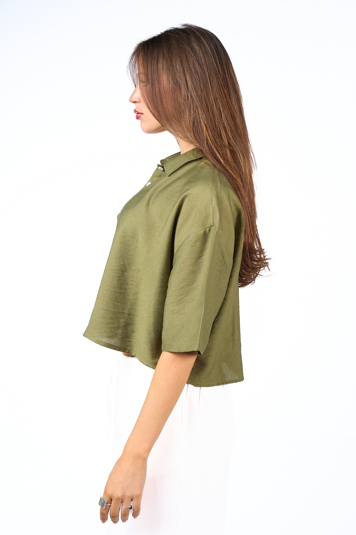 Short Sleeves Linen Shirt
