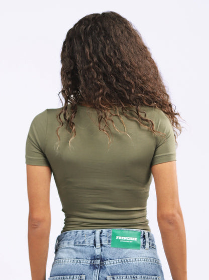 Basic Stretch Cotton T-Shirt