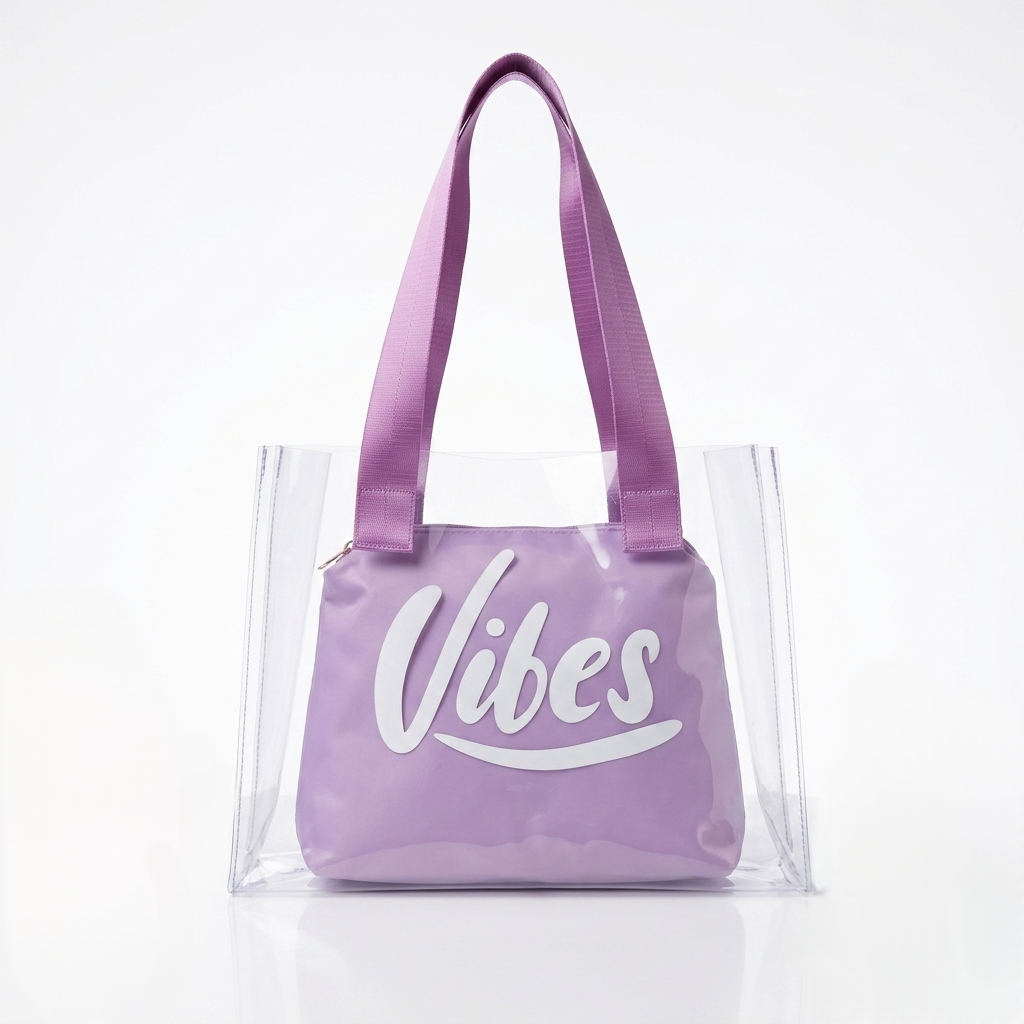The Lavender Vibe Clear Tote