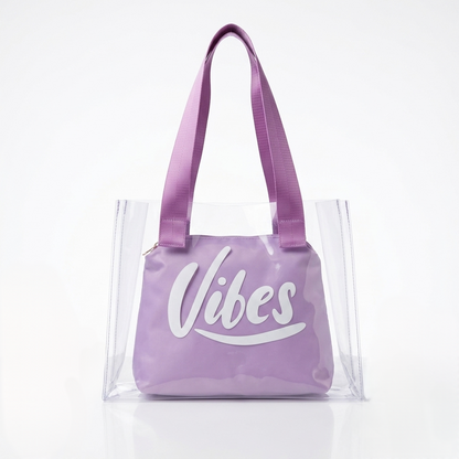 The Lavender Vibe Clear Tote