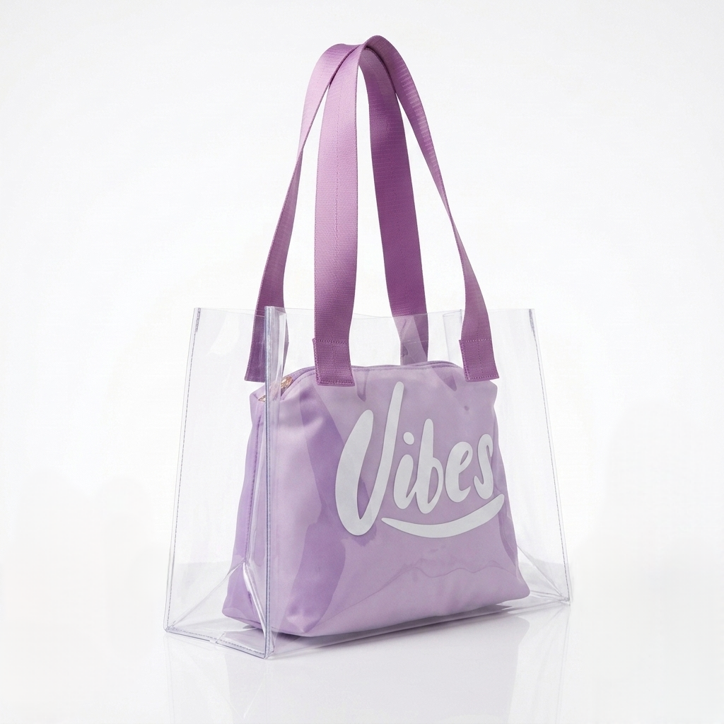 The Lavender Vibe Clear Tote