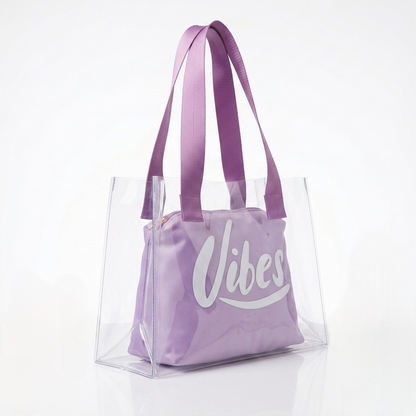 The Lavender Vibe Clear Tote