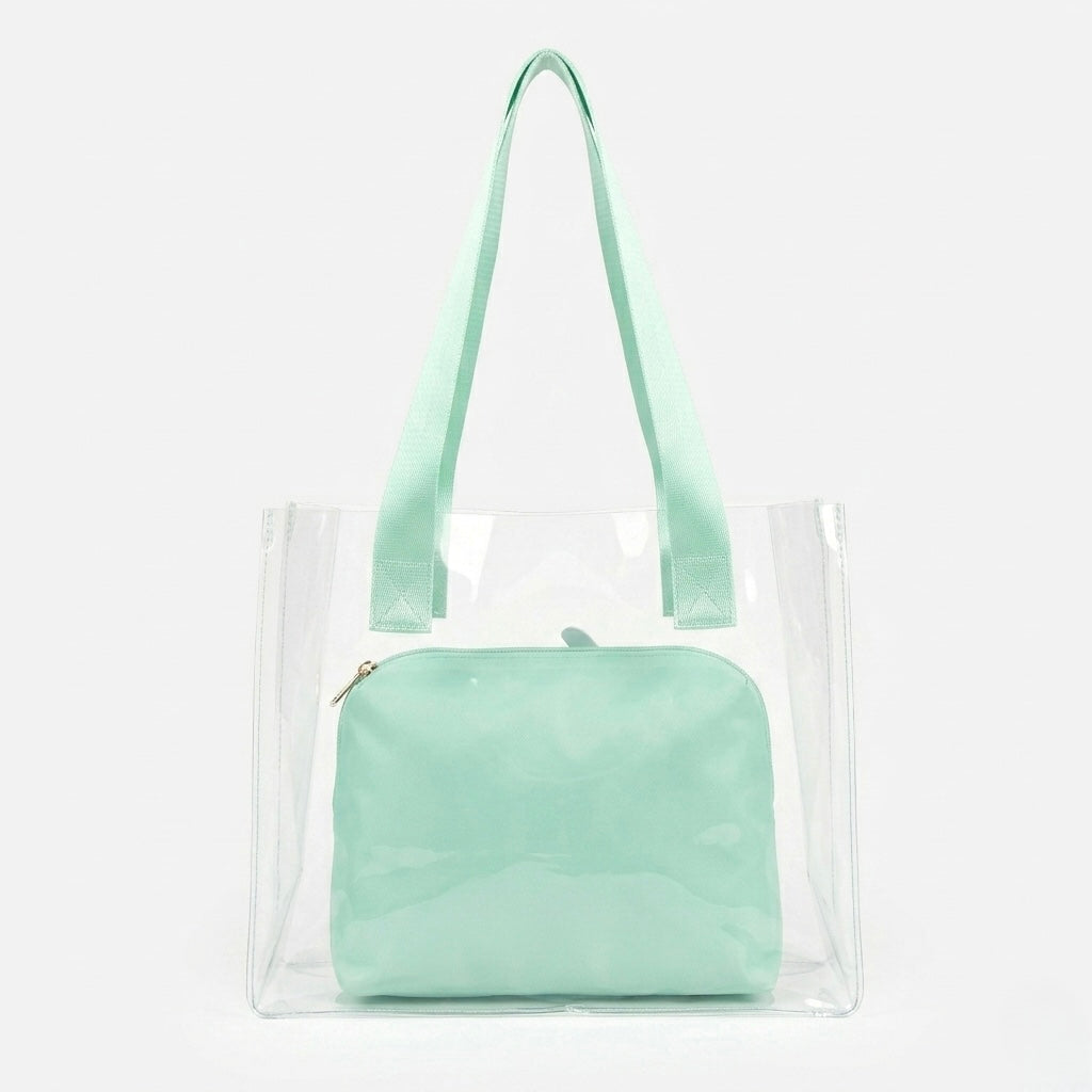 The Aqua Vibe Clear Tote