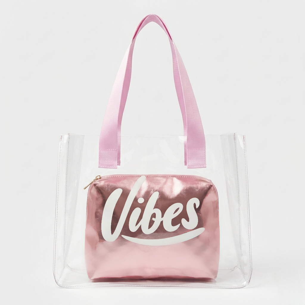 The Rose Gold Vibe Clear Tote