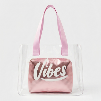 The Rose Gold Vibe Clear Tote