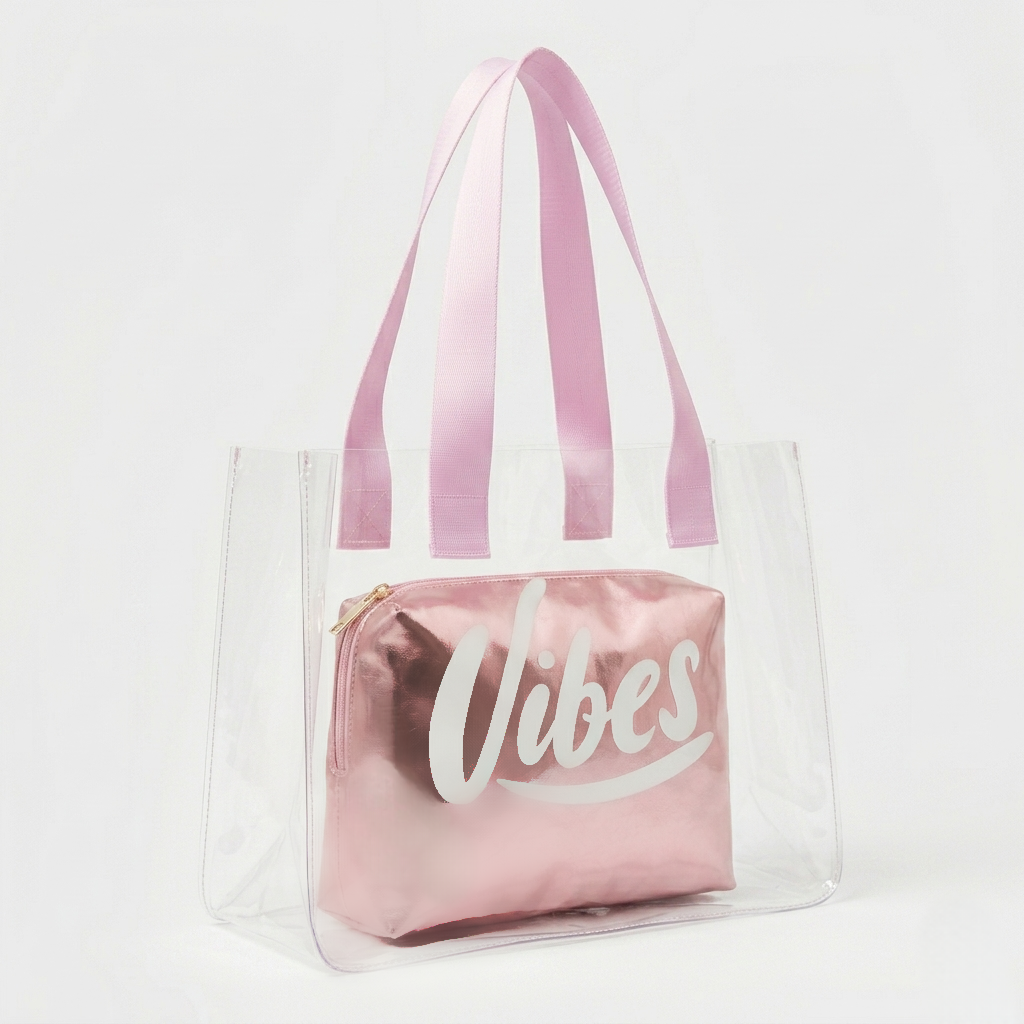 The Rose Gold Vibe Clear Tote