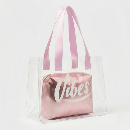 The Rose Gold Vibe Clear Tote