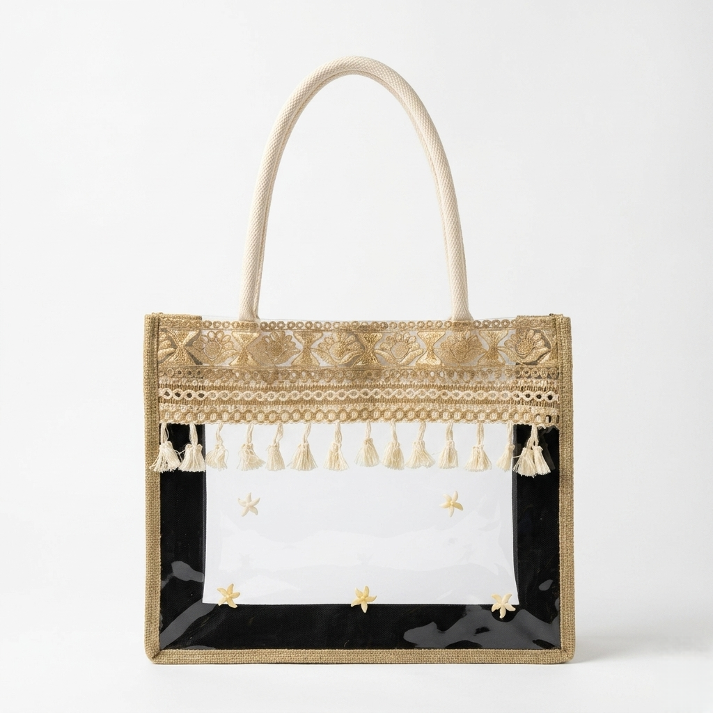The Coastal Starfish Jute Tote