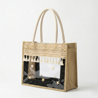 The Coastal Starfish Jute Tote