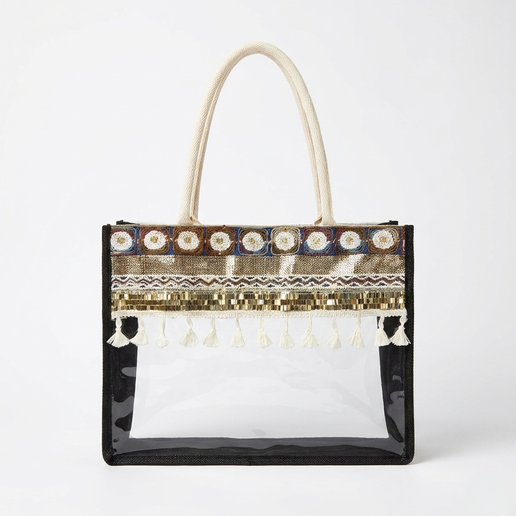 The Bohemian Mosaic Clear Tote