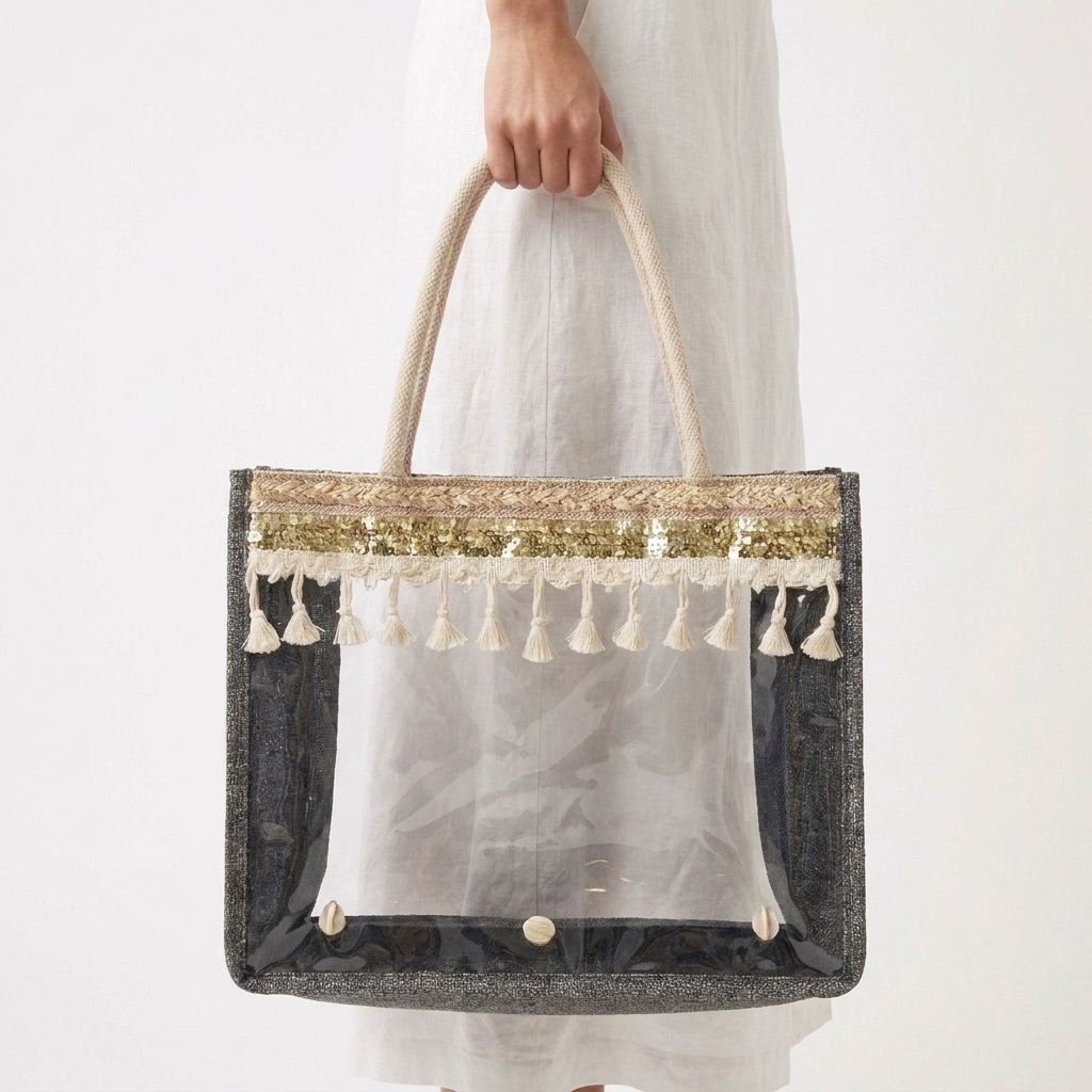 The Midnight Shell Clear Tote