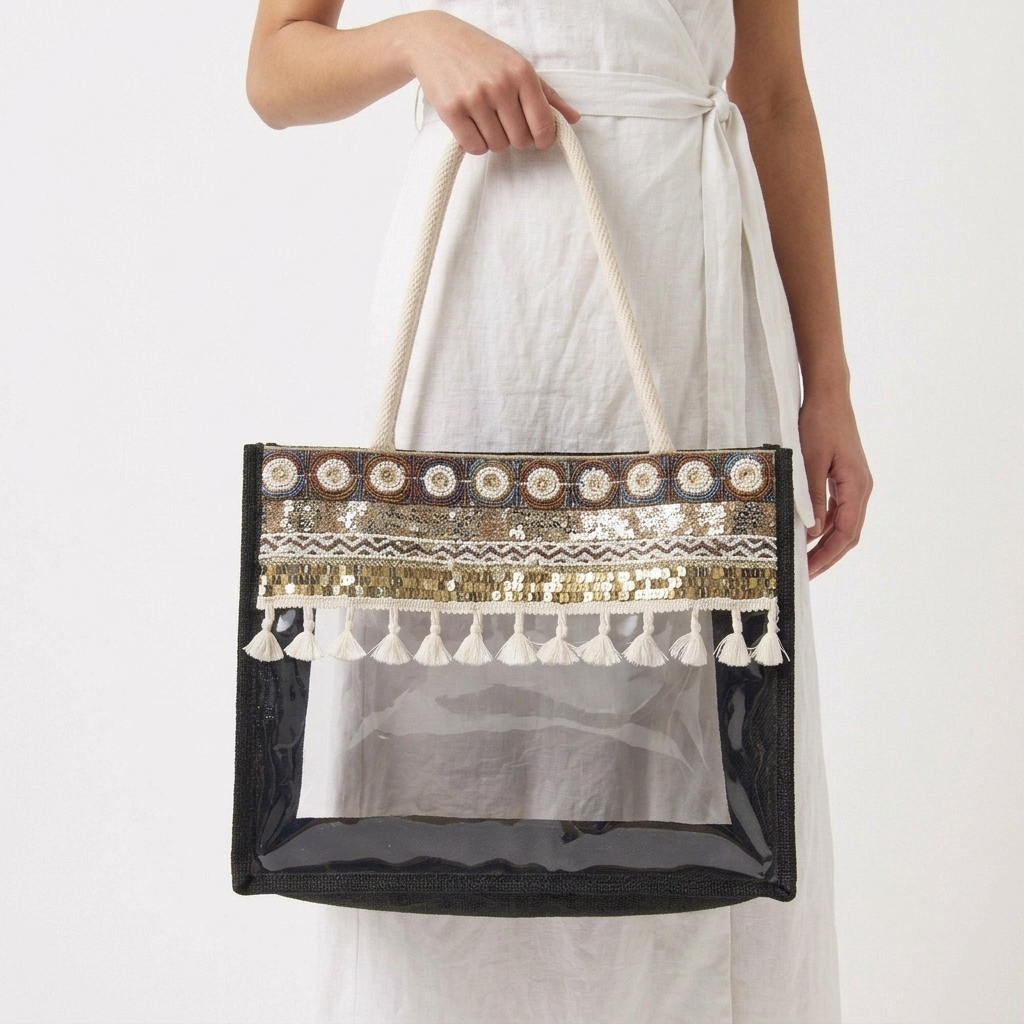 The Bohemian Mosaic Clear Tote