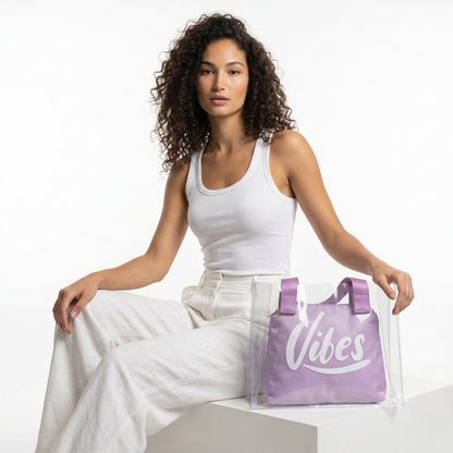 The Lavender Vibe Clear Tote