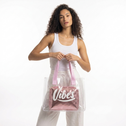 The Rose Gold Vibe Clear Tote