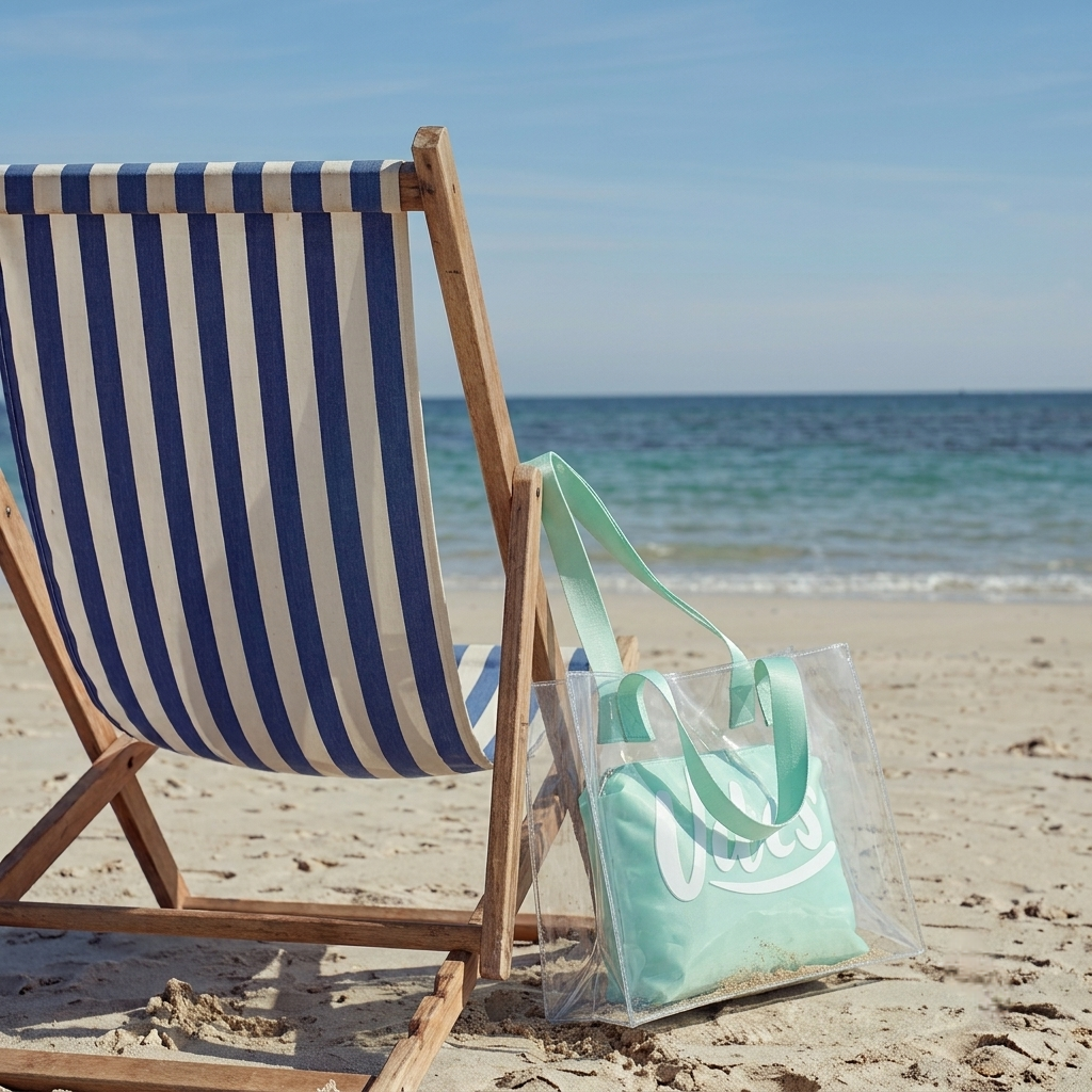 The Aqua Vibe Clear Tote