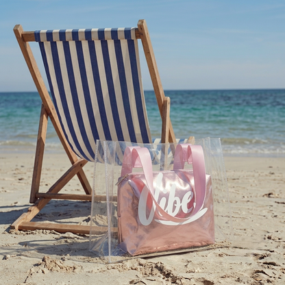The Rose Gold Vibe Clear Tote