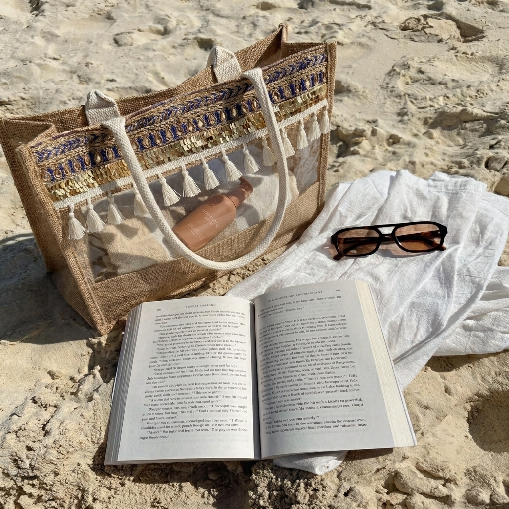The Boho Sparkle Jute Tote