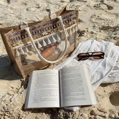 The Boho Sparkle Jute Tote