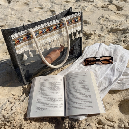 The Boho Noir Clear Tote