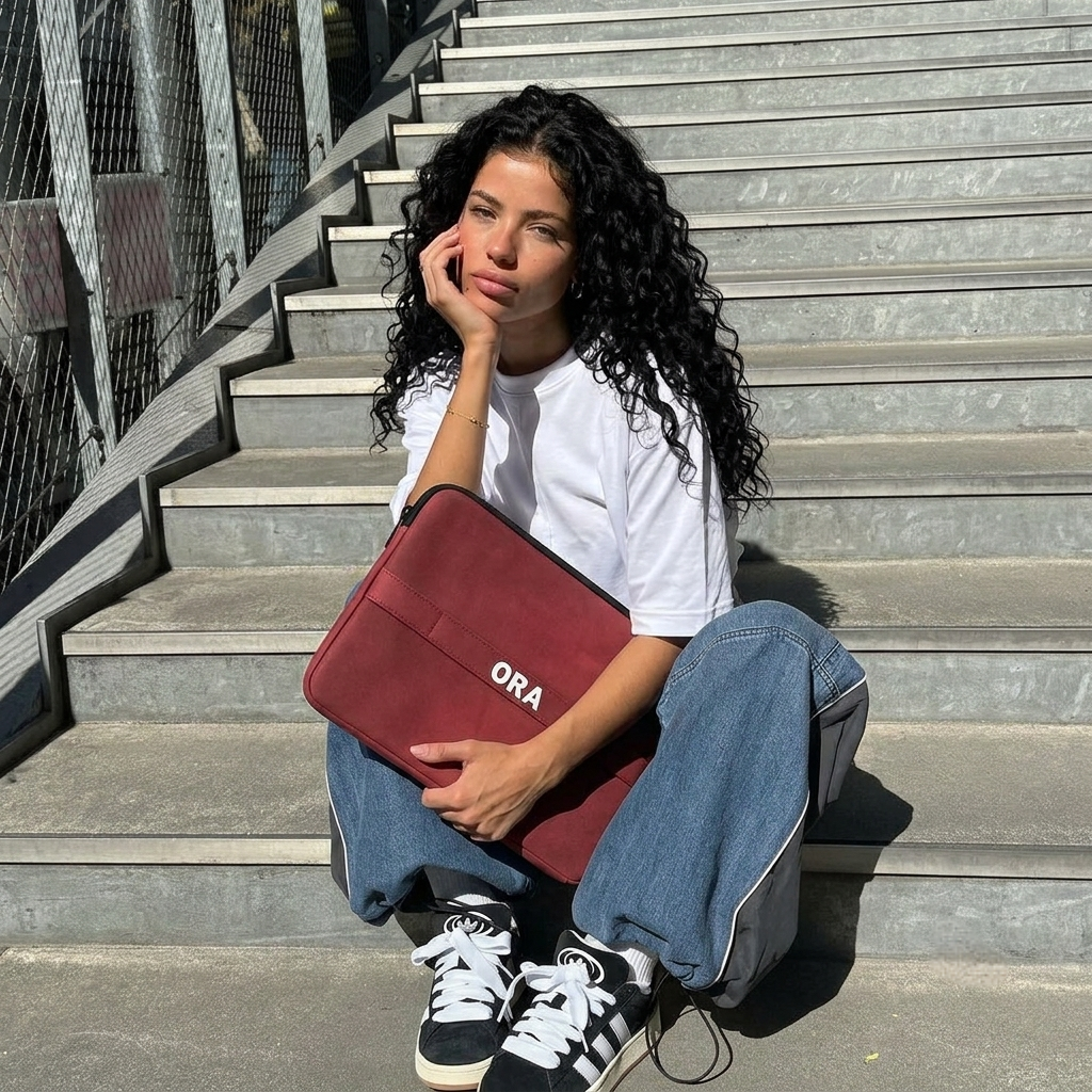 ORA Sentinel Laptop Sleeve in Crimson - ORA