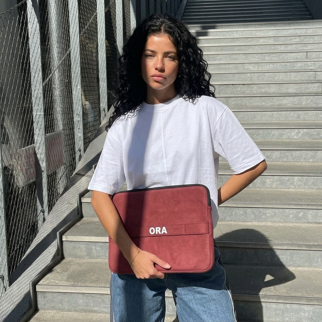 ORA Sentinel Laptop Sleeve in Crimson - ORA