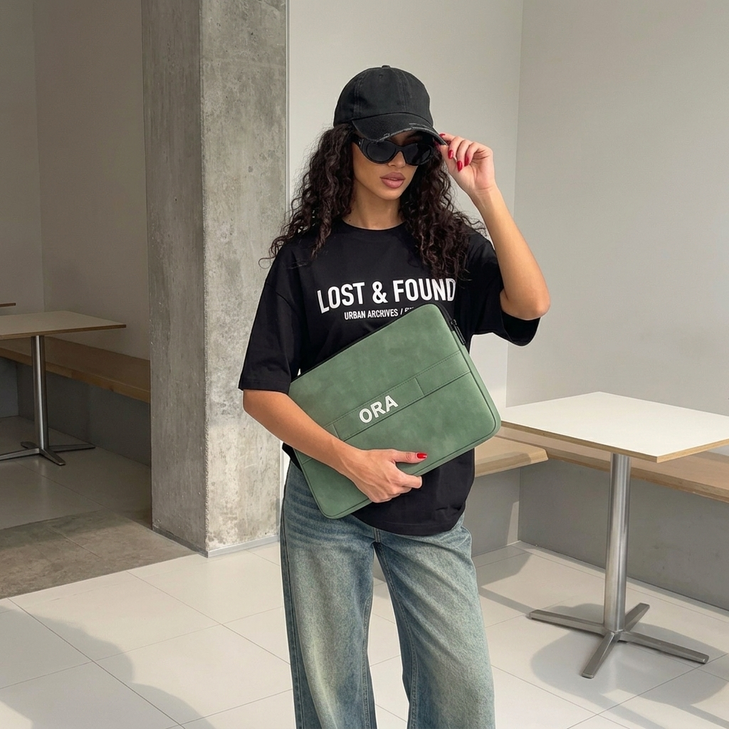 ORA Sentinel Laptop Sleeve in Sage - ORA