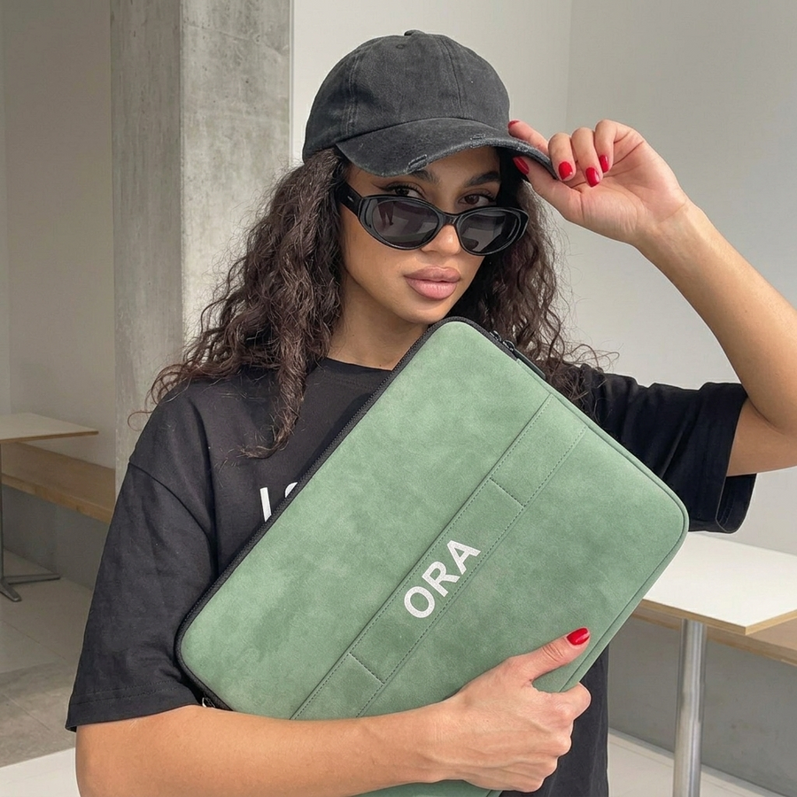 ORA Sentinel Laptop Sleeve in Sage - ORA