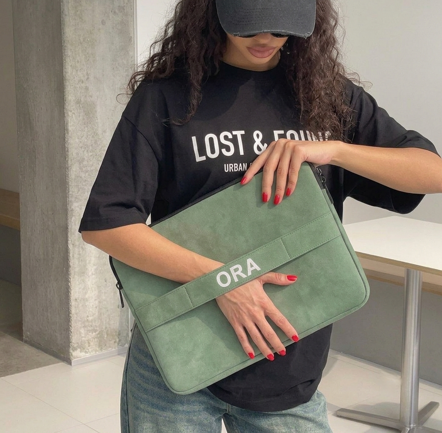 ORA Sentinel Laptop Sleeve in Sage - ORA