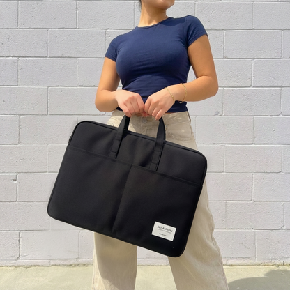 ORA Attache Laptop Bag-Black - ORA