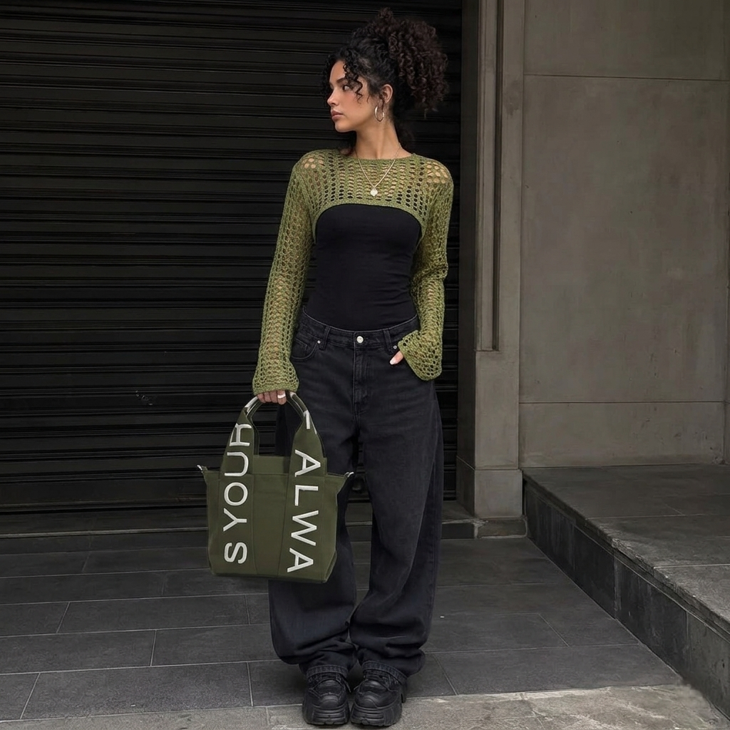 Letter bag olive - ORA