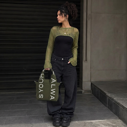 Letter bag olive - ORA