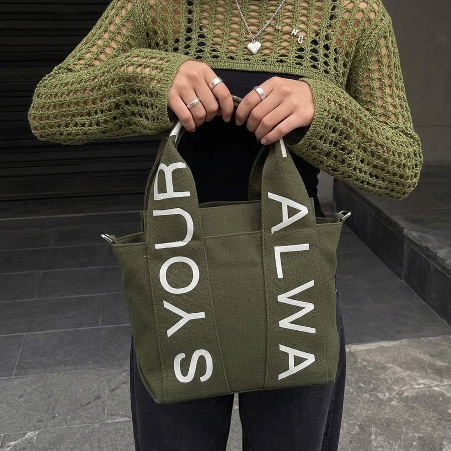 Letter bag olive - ORA