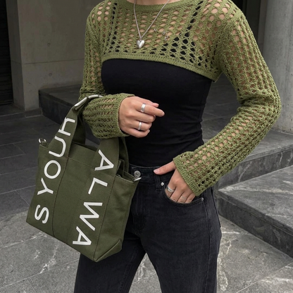 Letter bag olive - ORA