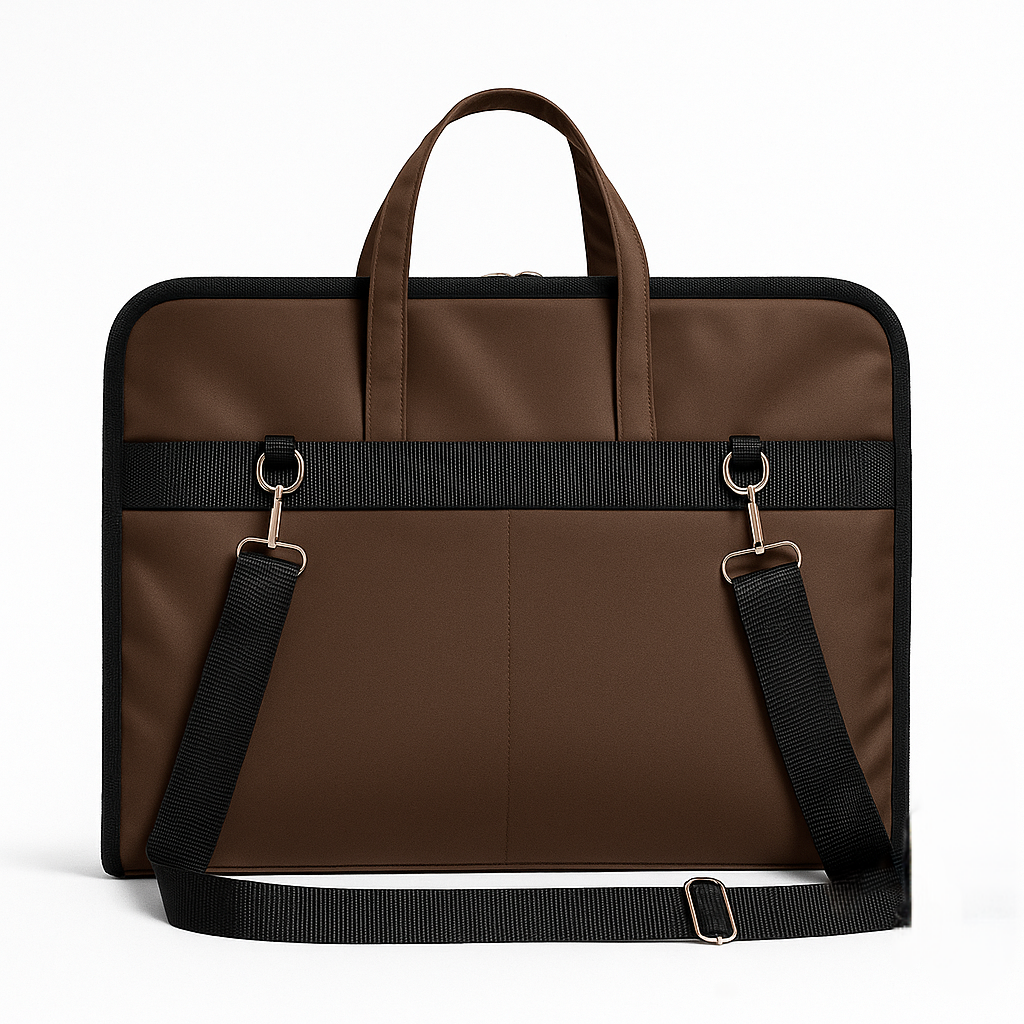 ORA Attache Laptop Bag-Cocoa