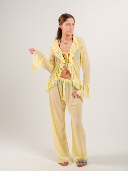 Ruffle Chiffon Top