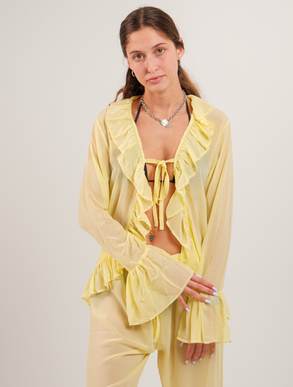 Ruffle Chiffon Top