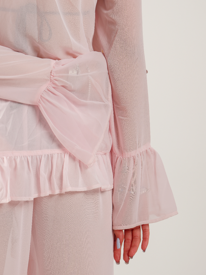 Ruffle Chiffon Top