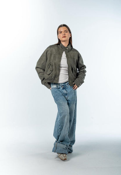 Suede Effect Jacket