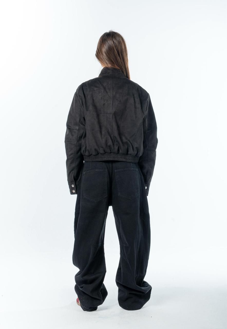 Suede Effect Jacket