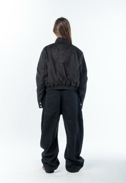 Suede Effect Jacket