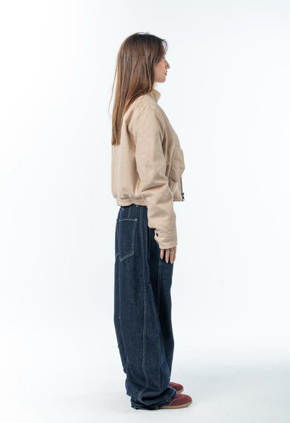 Suede Effect Jacket